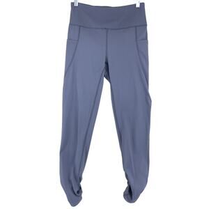 Free People Movement Womens Size S Leggings Stretch Grey Twist Leg Cropped